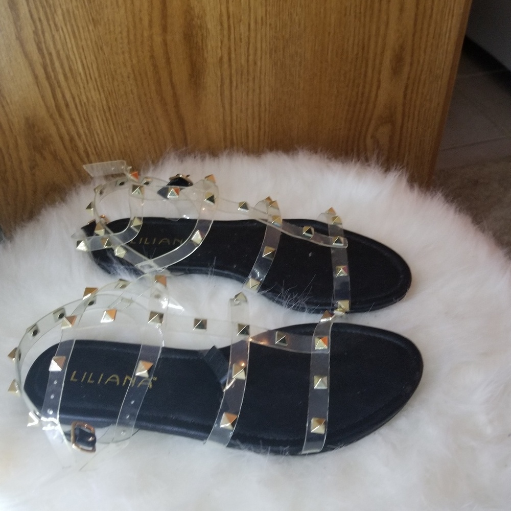 Studded caged sandals - Picture 2 of 3